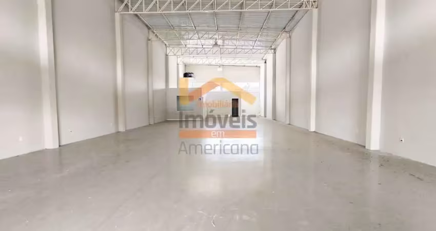 Salão comercial 340m² para locação em santa bárbara d'oeste-sp - 2 salas, 2 banheiros, 4 vagas de garagem, 340m².