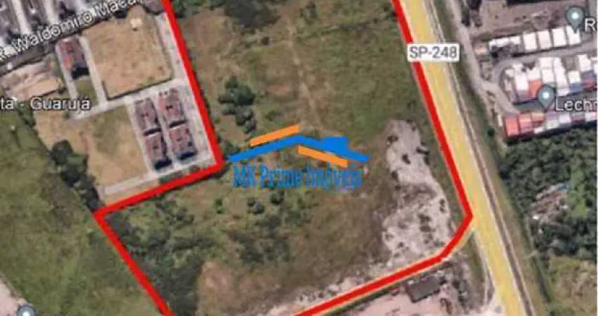Ótimo terreno plano 93.000m² zoneamento zdm2 fachada p/ rodovia guaruja/sp