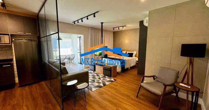 Apartamento 77m² c/ 1 dorm 2 vagas para locação - chácara santo antônio/sp
