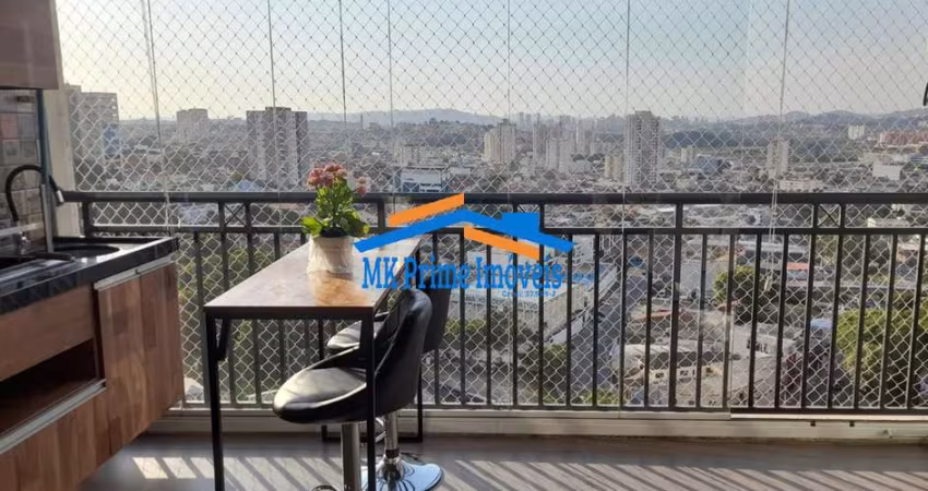 Apartamento 63,50m²,  2 Dormitórios sendo 1 Suíte - Varanda Gourmet - DUBAI