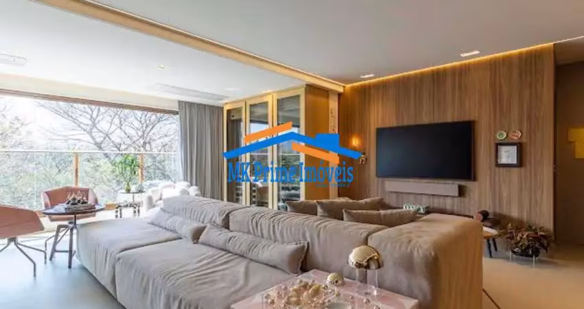 Apartamento mobiliado com 142m² no condomínio stella – campo belo
