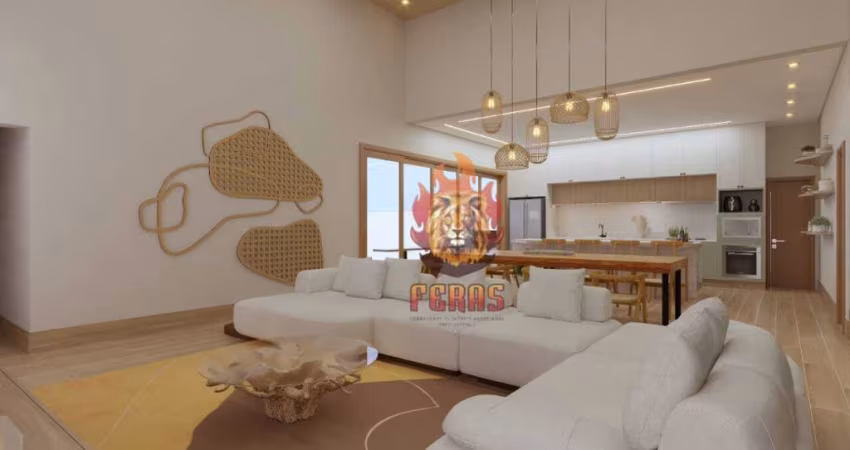 Casa Térrea à Venda no Condomínio Village Ipanema II, 3 Suítes em Araçoiaba da Serra, SP