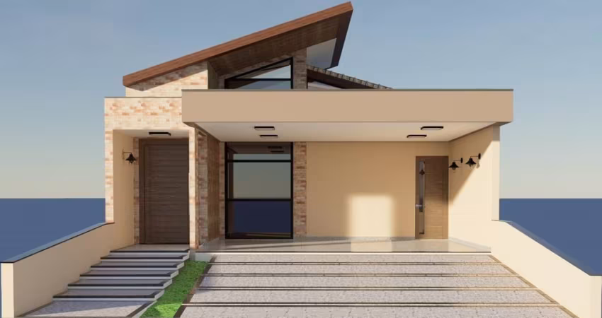 Linda Casa Térrea de 134m² de  área Construída e Terreno 215m2 à venda no excelente Condomínio Fechado  Gran Reserva em Indaiatuba- SP.