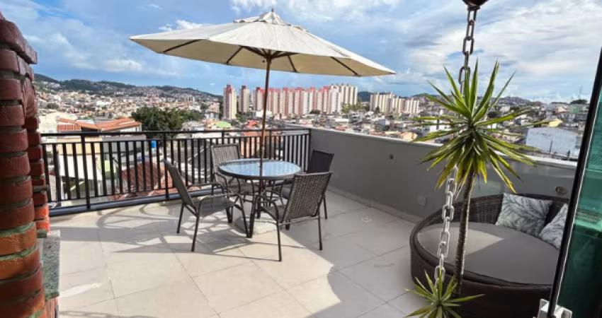 Linda Cobertura á venda de 80m² com 02 Dormitórios, no Bairro Vila Linda - Santo André - SP.