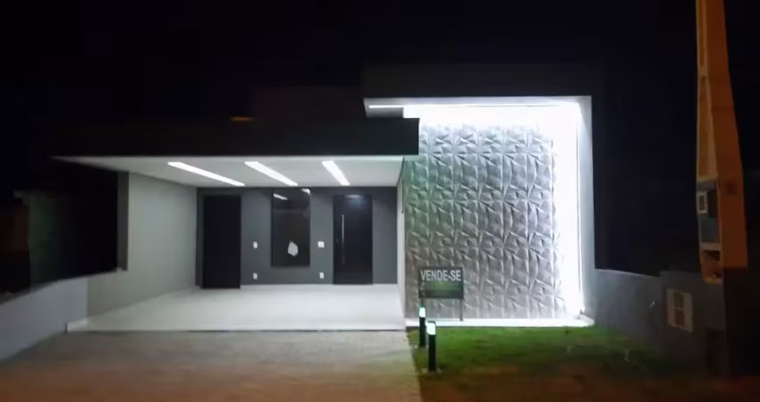 Linda casa térrea de 132m² de área construída, e terreno de 240m², à venda no excelente condomínio fechado reserva ipanema em sorocaba - sp