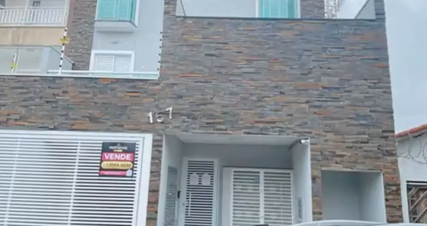 Linda cobertura à venda com 100m² de área construída, no bairro utinga - santo andré - sp.