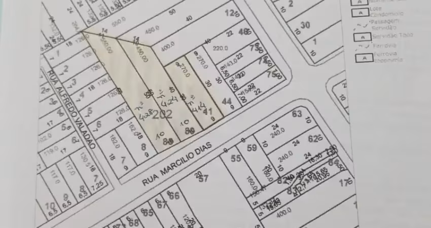 Ótimo terreno á venda de 29x30 = 1.270m², pronto para construir, na vila santa maria em santo andré - sp.
