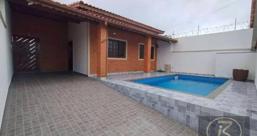 Casa com piscina com 3 dormitórios para alugar, 154 m² por r$ 3.451/mês - parque balneário oásis - peruíbe/sp