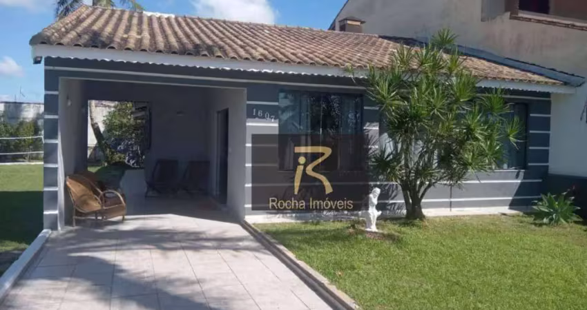 Casa com 4 dormitórios à venda, 243 m² por r$ 1.100.000 - frente ao mar  -jardim ribamar - peruíbe/sp