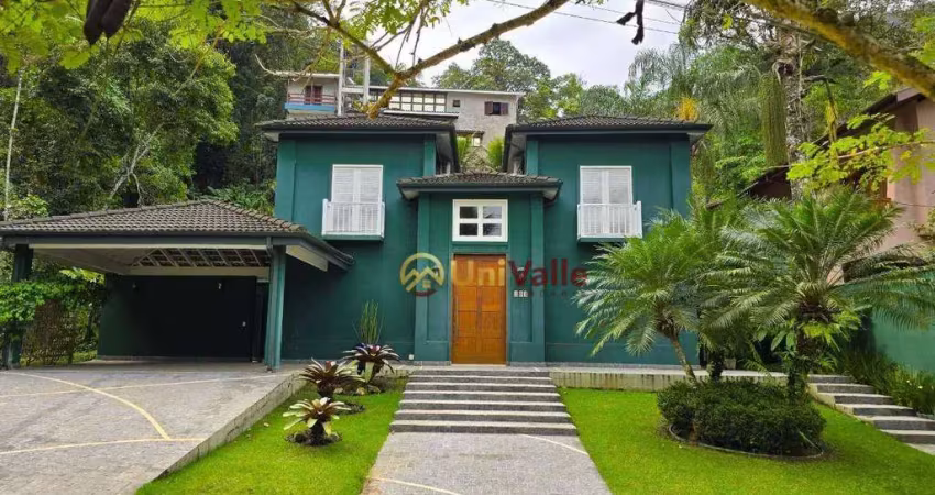 Casa em condomínio de luxo em domingas dias, ubatuba-sp - 4 suítes, 3 salas, 7 banheiros, 4 vagas - 350m². 100m da praia