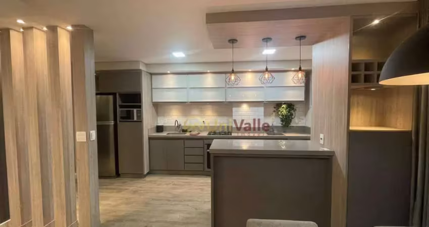 Apartamento com 3 dormitórios para alugar, 100 m² por r$ 3.866,00/mês - edifício maison independência - taubaté/sp