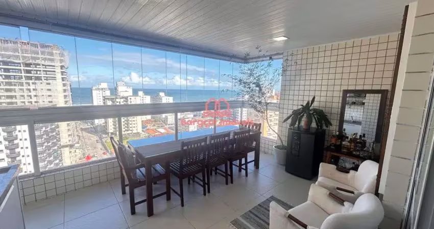 Apartamento 3 suítes à venda em vila guilhermina, praia grande - sp mobiliado