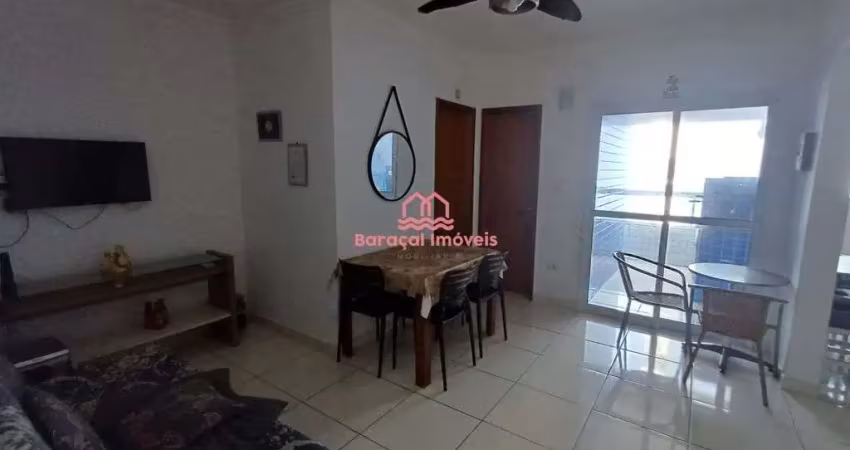 Apartamento 1 quarto mobiliado com vista mar maracanã, praia grande - sp