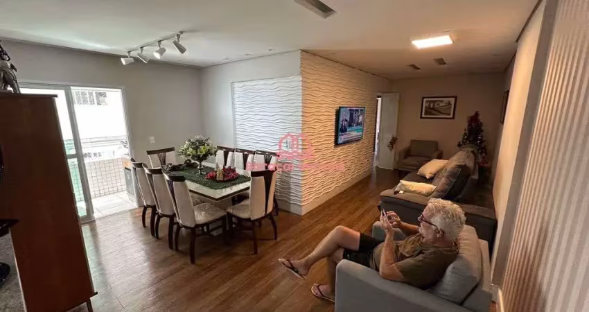 Apartamento em praia grande guilhermina 3 dorm. laser completo