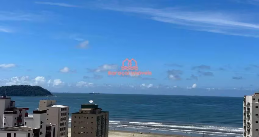 Apartamento mobiliado vista mar 2 dormitórios lazer completo