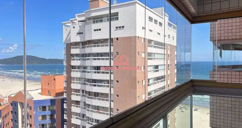 Apartamento com vista mar  2 quartos à venda, 86 m²  aviação - praia grande/sp
