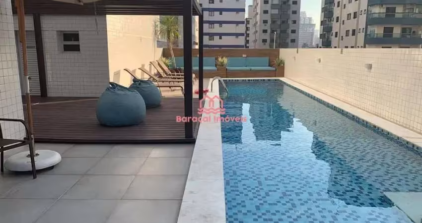 Apartamento à venda em aviação, praia grande - sp 3 quartos com vista mar