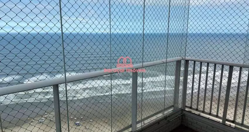 Apartamento c/ vista mar 2dormitórios sendo1suíte com lazer de clube frente mar