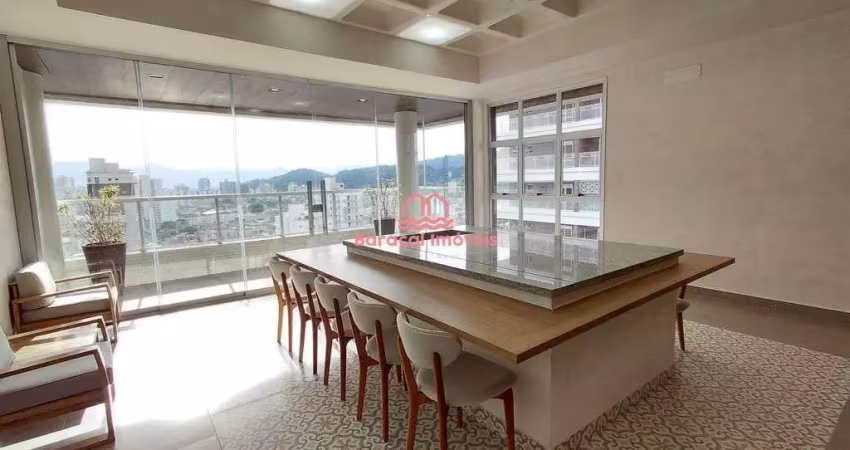 Excelente apartamento à venda no canto do forte, 2 suítes, churrasqueira e lazer
