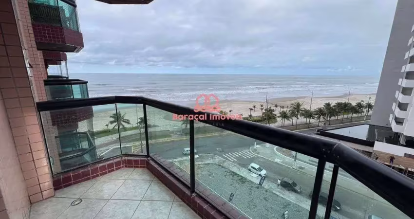 Apartamento prédio frente mar com 2 quartos à venda 101m² por r$550.000- caiçara