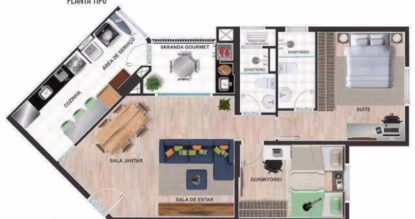 Apartamento para venda no Grupo 12, Parque Firenze