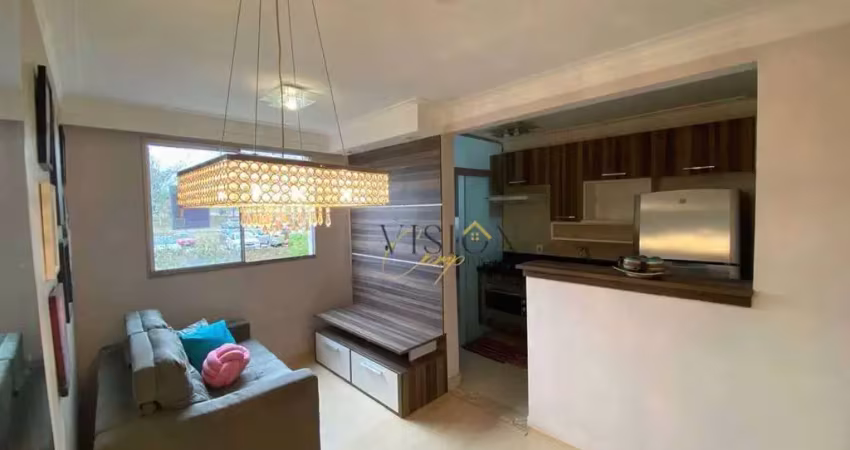 Apartamento com 2 dormitórios à venda, 45 m² por r$ 240.000,00 - loteamento parque são martinho - campinas/sp