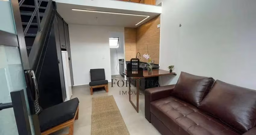Apartamento studio com 1 dormitório para alugar, 45 m² por r$ 3.900/mês - mirandópolis - são paulo/sp