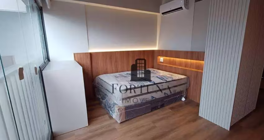 Apartamento studio com 1 dormitório, 26 m² - venda por r$ 465.000 ou aluguel por r$ 3.780/mês - vila clementino - são paulo/sp
