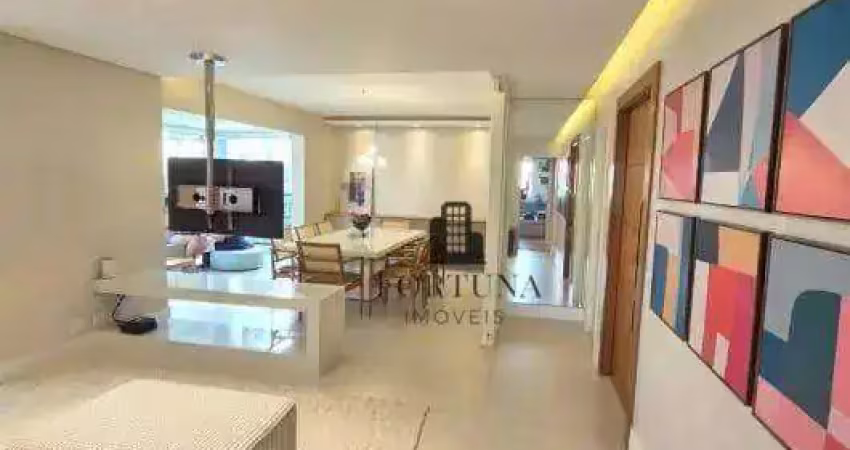 Bosque da saúde. apartamento moderno, com 136 m², living + varanda integrada, três suítes,  três vagas