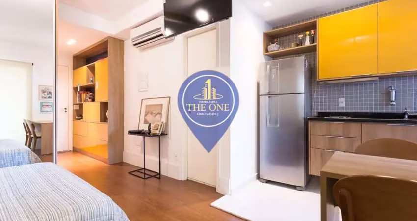 Studio mobiliado 34m2 à venda, cidade monções ( brooklin ), são paulo, sp