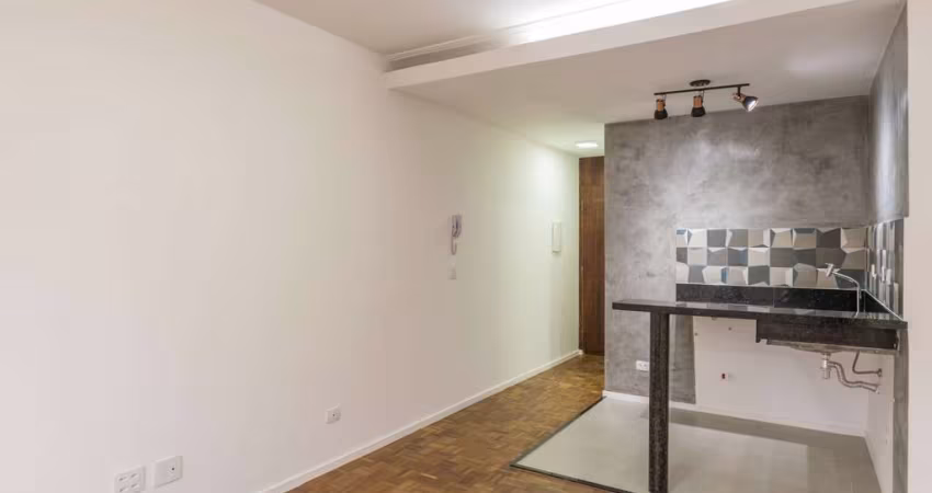 Loft de 25m² para locação, Vila Buarque, São Paulo, SP. Totalmente Reformado,Andar alto, ambientes