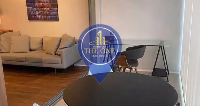 Studio de 44m² mobiliado à venda, indianópolis, são paulo, sp. com 1 suíte, sala, cozinha e 1 vaga