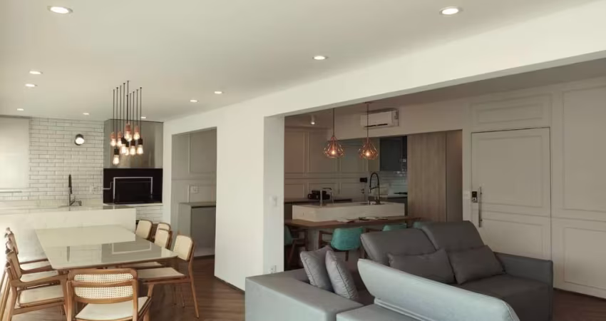 Apartamento de 150m² SEMI-MOBILIADO para locação, Vila Pompéia, São Paulo, SP. com 3 Suítes, Closet