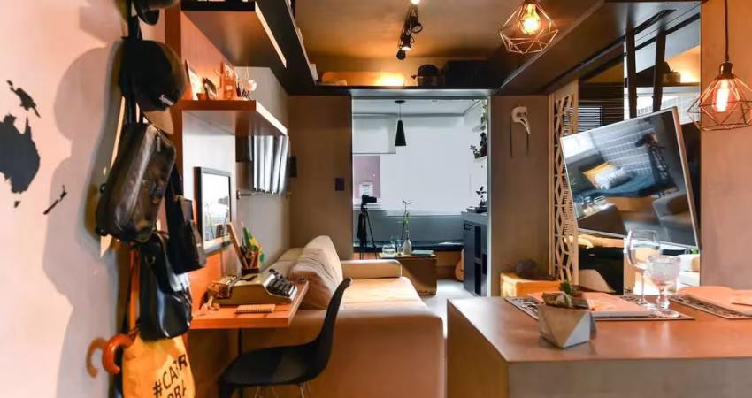 Apartamento à venda, com 1 dormitorio, 1 vaga, localizado na Vila Buarque, São Paulo, SP