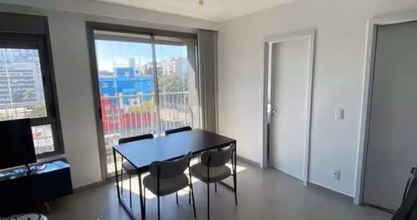 Apartamento à venda, mobiliado, com 1 dormitorio, 37m², localizado em santo amaro, são paulo, sp