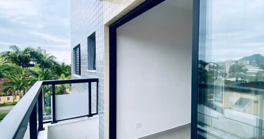 Apartamento novo, com 01 suíte, a 400 metros da praia em caraguatatuba