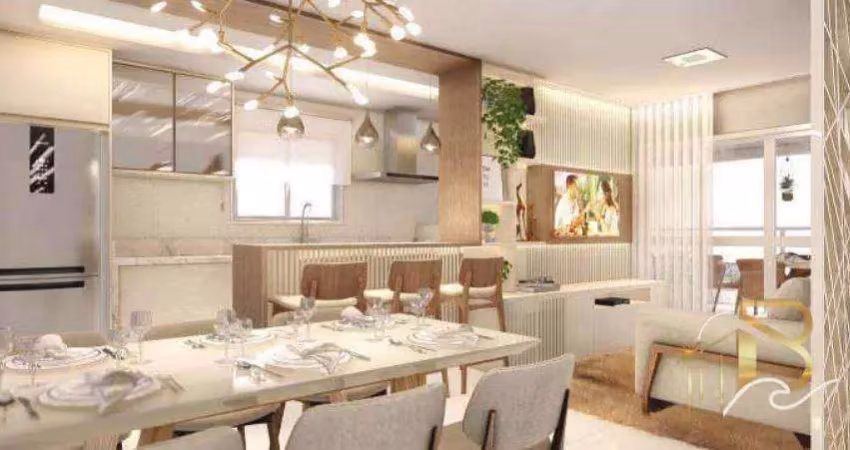 Lançamento com 3 dormitórios à venda, 101 m² por r$ 1.200.000 - pitangueiras - guarujá/sp