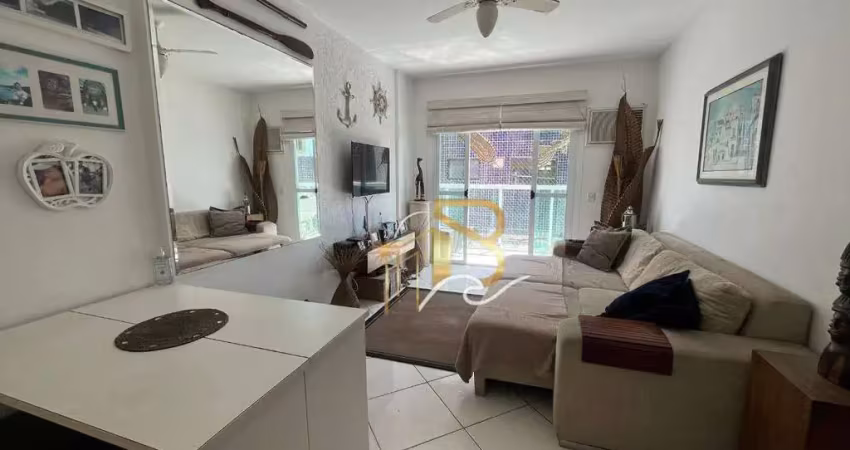 Apartamento com 2 dormitórios, 65 m² - venda por r$ 620.000,00 ou aluguel por r$ 5.000,00/mês - praia do tombo - guarujá/sp