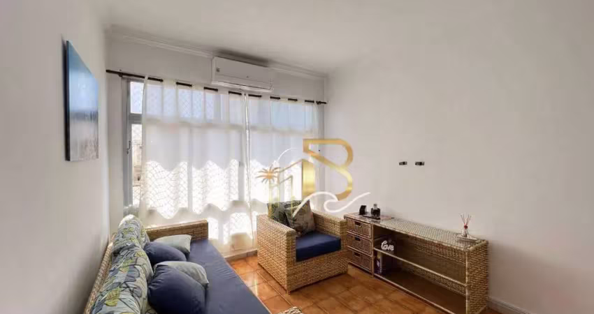 Apartamento com 2 dormitórios à venda, 64 m² por r$ 360.000,00 - enseada - guarujá/sp