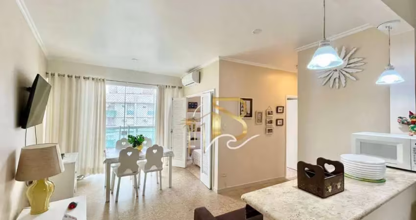 Apartamento com 2 dormitórios à venda, 90 m² por r$ 540.000,00 - pitangueiras - guarujá/sp