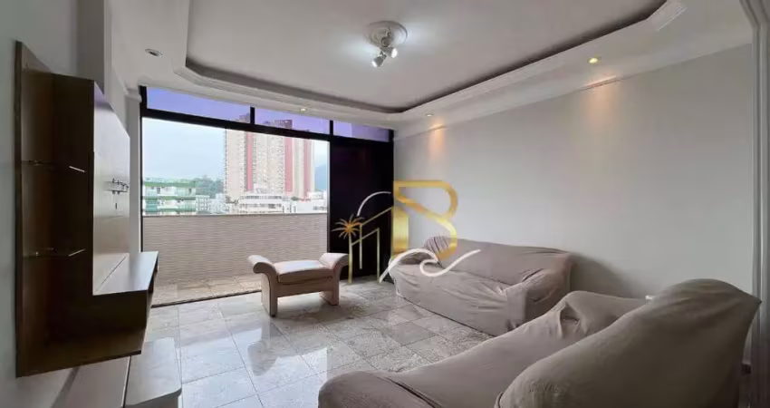 Cobertura com 3 dormitórios à venda, 160 m² por r$ 750.000 - praia da enseada - guarujá/sp