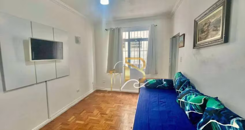 Apartamento com 1 dormitório à venda, 60 m² por r$ 300.000,00 - pitangueiras - guarujá/sp
