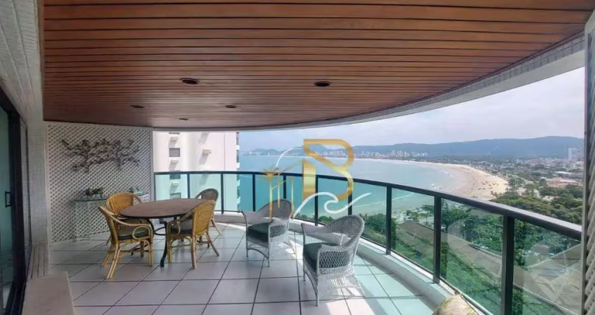 Apartamento com 4 dormitórios à venda, 224 m² por r$ 2.500.000,00 - enseada - guarujá/sp