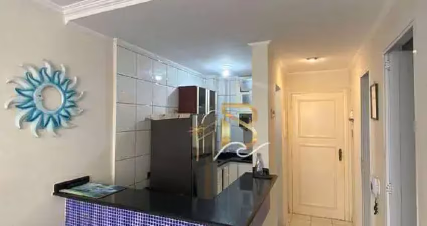 Apartamento com 1 dormitório à venda, 40 m² por r$ 350.000,00 - pitangueiras - guarujá/sp