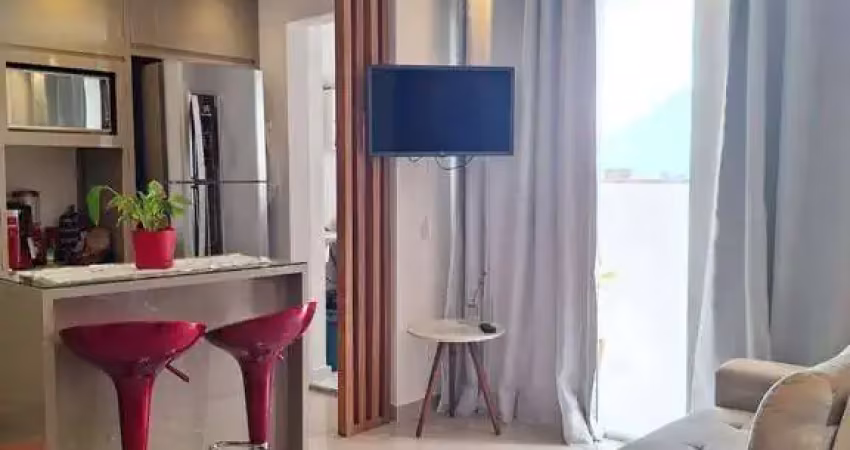 Apartamento com 2 dormitórios à venda, 54 m² por r$ 330.000,00 - jardim dos pássaros - guarujá/sp
