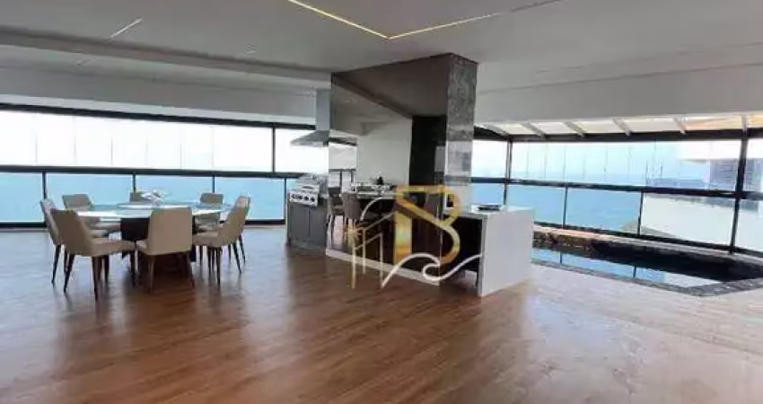 Apartamento com 4 dormitórios à venda, 375 m² por r$ 7.420.000,00 - asturias - guarujá/sp