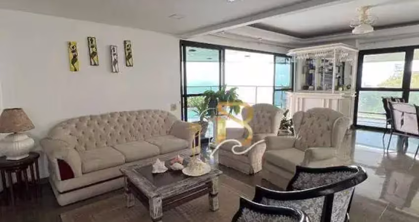 Apartamento com 4 dormitórios à venda, 375 m² por r$ 3.400.000,00 - asturias - guarujá/sp