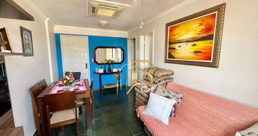 Apartamento com 1 dormitório à venda, 55 m² por r$ 300.000,00 - asturias - guarujá/sp