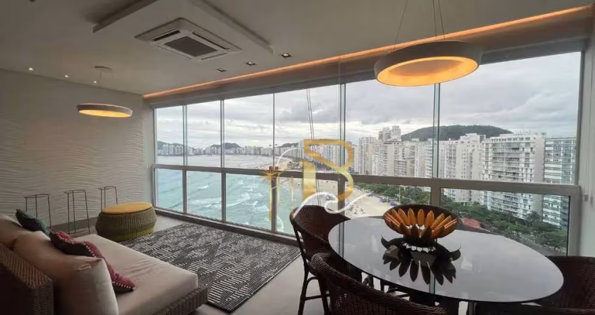 Apartamento com 4 dormitórios à venda, 200 m² por r$ 1.970.000,00 - pitangueiras - guarujá/sp