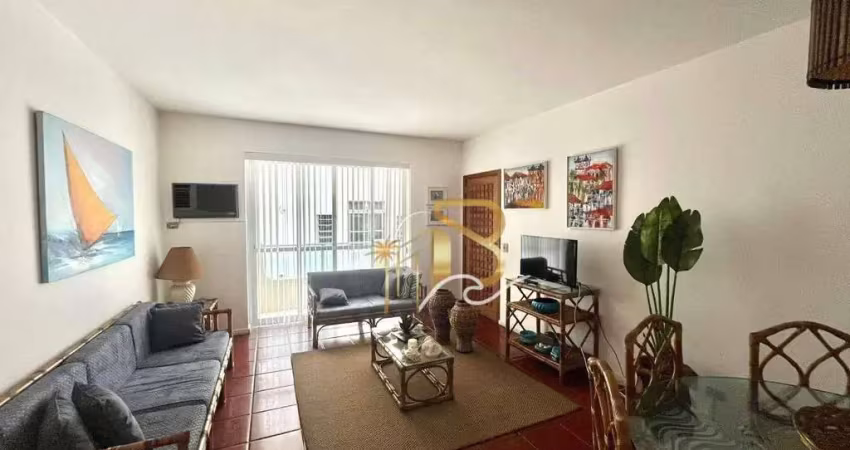 Apartamento com 3 dormitórios à venda, 111 m² por r$ 520.000 - pitangueiras - guarujá/sp